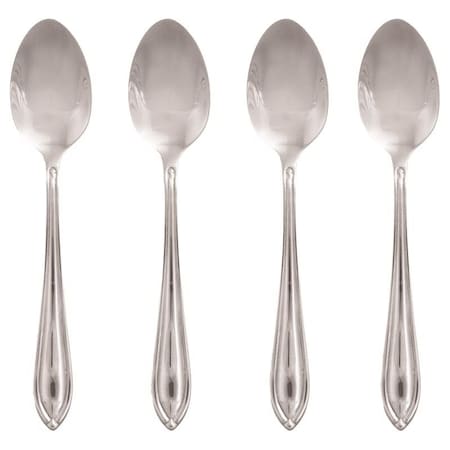 Hampton Forge Hampton Forge Ginger Silver Stainless Steel Casual Dinner Spoon Set 4 pc 146A04DSWB